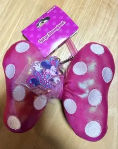 ディズニーランド　パルパルーザ　ミニーのファンダーランド　リボンキーチェーン