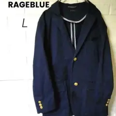 美品✨RAGEBLUEネイビー テーラードジャケット 金ボタン袖丈短め