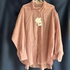 新品 長袖シャツ ピンク 無地のサムネイル