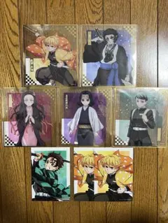 アニプレックス オンラインくじ 鬼滅の刃 F賞クリア色紙、5連特典ブロマイド