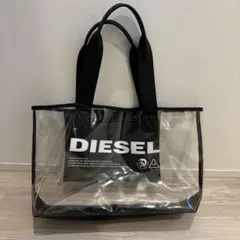 美品 ディーゼル クリアトートバッグ ポーチ付 DIESEL ビニールバッグ 夏 美品 ディーゼル クリアトートバッグ ポーチ付 DIESEL ビニールバッグ