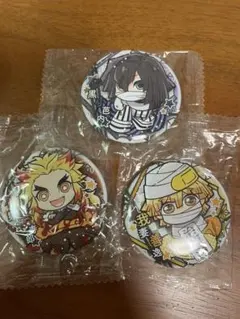 鬼滅の刃 缶バッジ 伊黒小芭内 我妻善逸 煉獄杏寿郎