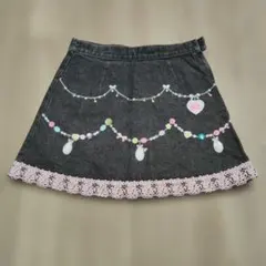美品‼️最終‼️Mezzo Piano メゾピアノ　デニムスカート