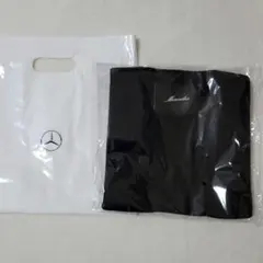 メルセデスベンツ ノベルティ　オリジナルニットトートバッグ　ブラック