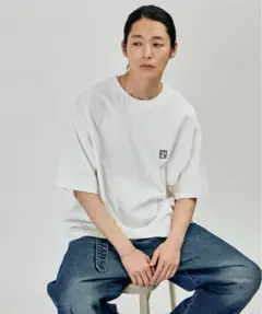 Firsthand 6オンス フロントロゴ 刺繍 クルーネックTシャツ Mのサムネイル
