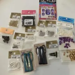 手芸パーツ まとめ売り ビーズ タッセル 丸カン つぶし玉 金具 ハンドメイド