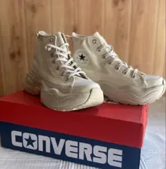 CONVERSE オフホワイト ハイカットスニーカー US5