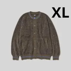 GU × UNDERCOVER シャギークルーネック カーディガン XL 茶 新