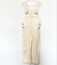 【ラブトキ】オフホワイト　クリーム色　オーバーオール　150