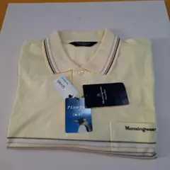 新品タグ付き　Munsingwear イエローポロシャツ LL　半袖
