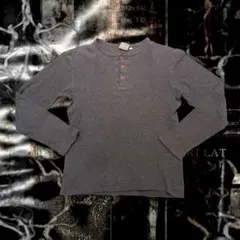 AVIREX M ミリタリー y2k ヘンリーネック ワッフル サーマルロンT