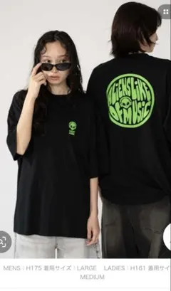 WEGO アソートグラフィックTシャツ ブラック