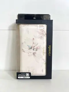 【美品】リエンダ iPhoneXRケース 手帳型フラワーミラー付き カード収納のサムネイル