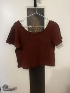 Kastane ワッフル 半袖 Tシャツ ブラウン Fのサムネイル
