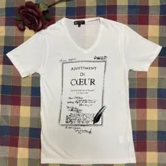 MICHEL KLEIN ホワイト Vネック Tシャツ 46のサムネイル