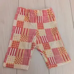 GLOBAL WORK　パッチワークパンツ　オレンジ