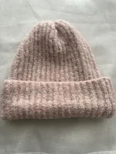 ピンク リブ編み ビーニー ZARA ザラ