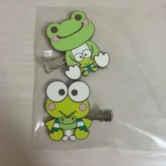 出品10/31まで かえるのピクルス けろけろけろっぴ ヘアクリップ 2個セット