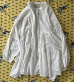 coca シアーティアードブラウス　レディースL