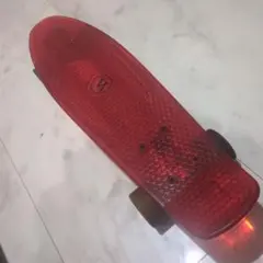 クリアレッド スケートボード ペニー