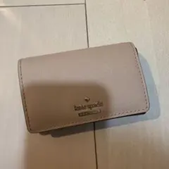 【4月末削除】 kate spade 名刺入れ ベージュ 黒ピンク