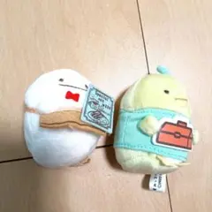 ぬいぐるみセット 白いキャラクターと黄色いキャラクター