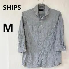 SHIPS メンズ 七分袖 シャツ　トップス