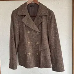BRIGITTE ブラウン ダブルブレスト テーラードジャケット