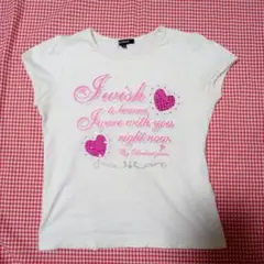 ハートスパンコールTシャツ