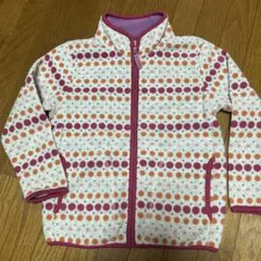 UNIQLOフリースジャケット 120サイズ カラフルドット