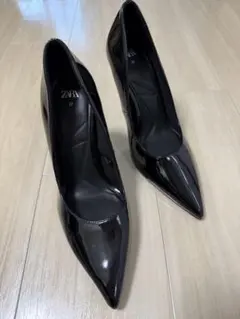 ZARA ブラック ハイヒール 37