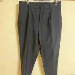 グレー スラックス テーパード GU