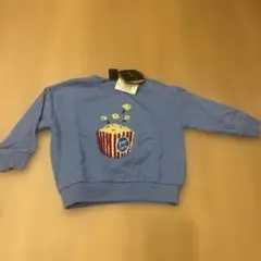 子ども服　ポップコーン刺繍 トレーナー 90cm