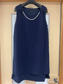 ネイビー パーティードレス LLサイズ