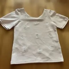 エルディープライム ピンクベージュ 刺繍パフスリーブトップスのサムネイル