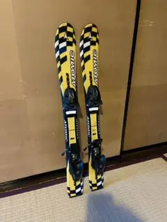 Atomic スキー板 80㎝ イエロー/ブラック ビィンディング付き