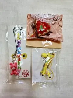 非売品★お菓子キャラクターキーホルダー3個セット