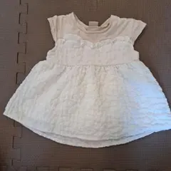 petit main フリル付きトップス 90