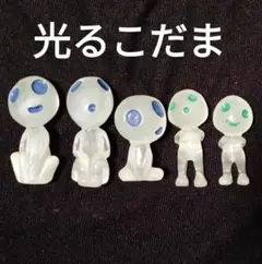 新品 こだま 5体セット フィギュア　グリーンカラー