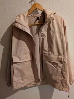 adidas フード付きジャケット ベージュ