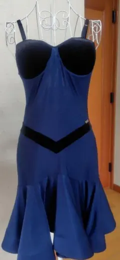 週末お値下げ致しました!カッコいいラテンドレス　バックも素敵アームカバー付き