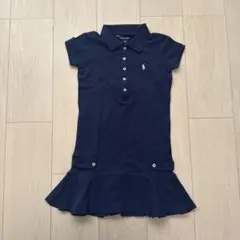 試着のみ　Ralph Lauren ネイビー ポロワンピース 半袖　130