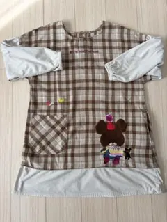 長袖エプロン　くまのがっこう　スモック