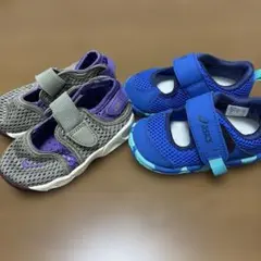 美品‼️格安‼️夏用2足セット‼️asics 13センチNIKE12センチ 早い物勝ち