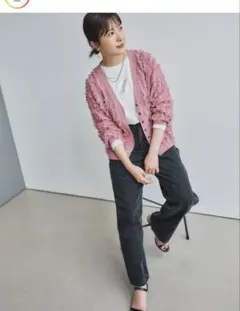 GLOBAL WORK シアーフリンジカーディガン　吉高由里子さん着用モデル