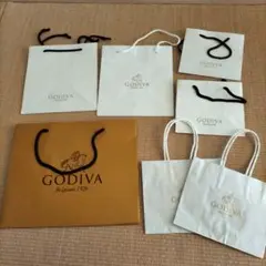GODIVA 紙袋 7枚セット　ゴディバ　金色紙袋　サイズ色々
