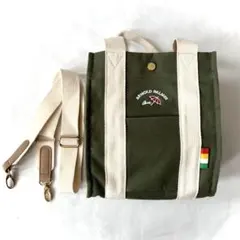 アーノルドパーマー オリーブグリーン カーキ ハンドバッグ ショルダーバッグ