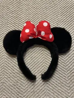 ミニーマウス 耳付きカチューシャ