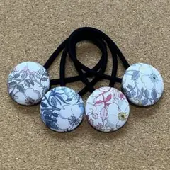 くるみボタンのヘアゴム 892 リバティ