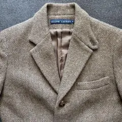 美品✨ラルフローレン ヘリンボーン アルパカ混 くるみボタンテーラードジャケットのサムネイル